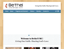 Tablet Screenshot of bethelumc.com